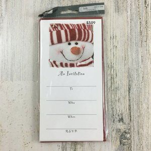 NEW Masterpiece Studios Holiday Christmas Party Invitations Snowman 10 Count